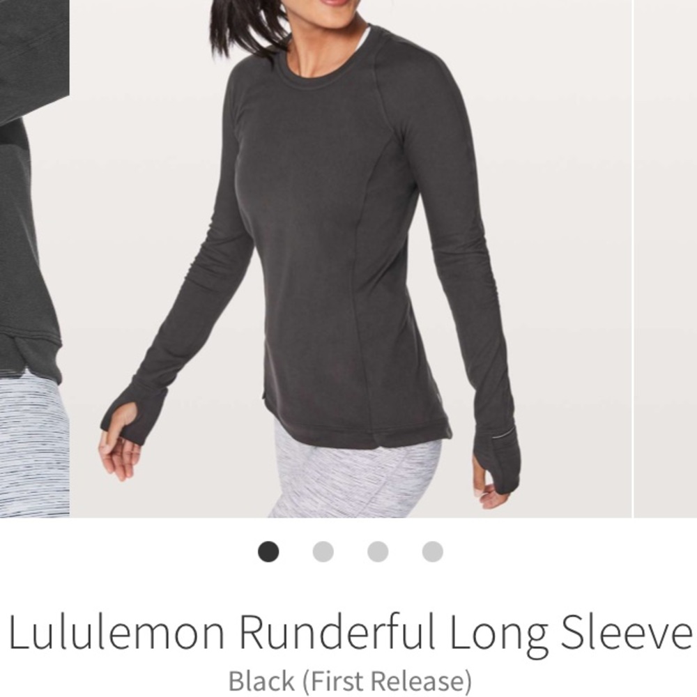 ❌❌SOLD❌❌Lululemon Black Runderful Long Sleeve